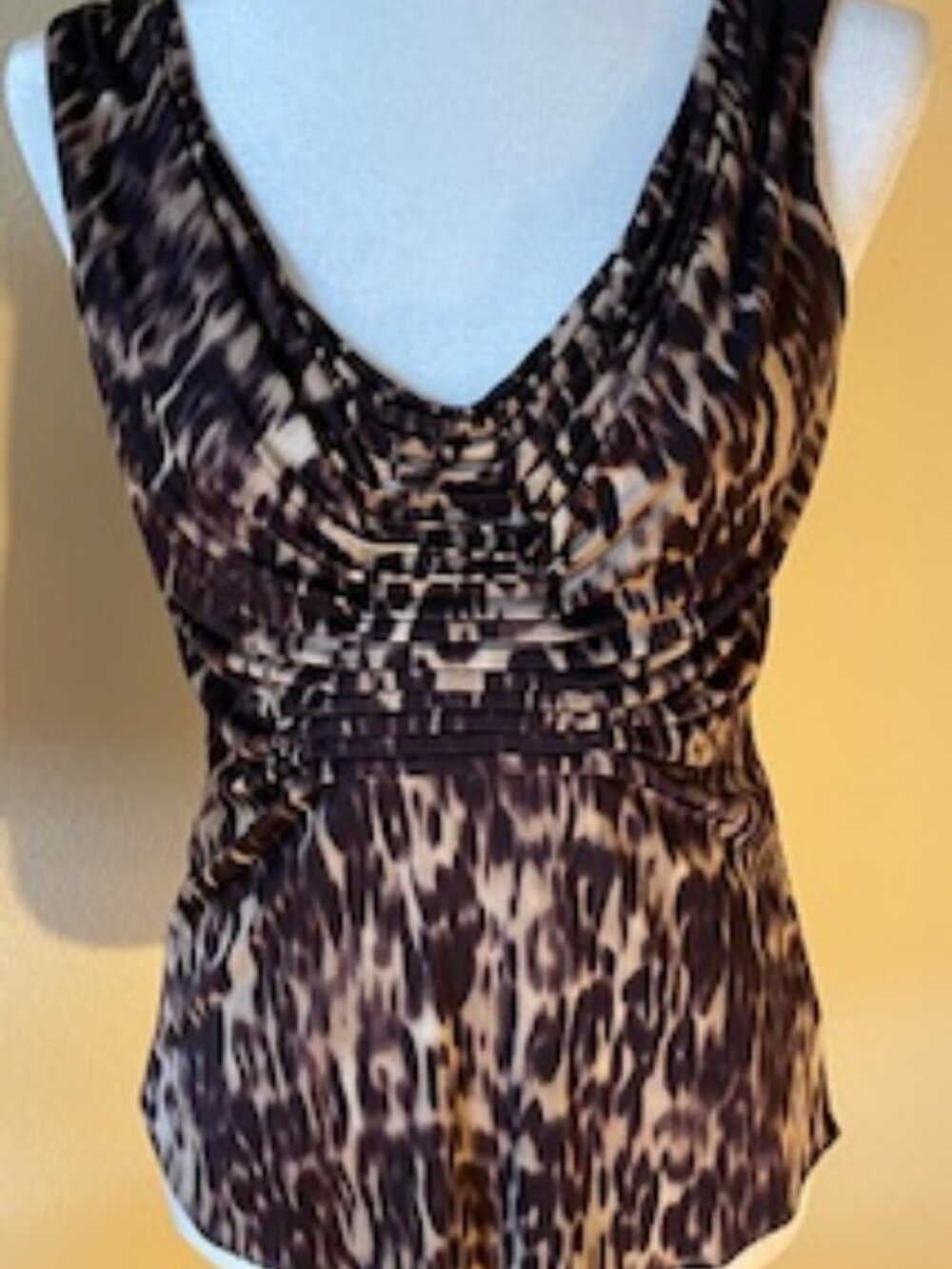 Elie Tahari Animal Print Blouse - Size M